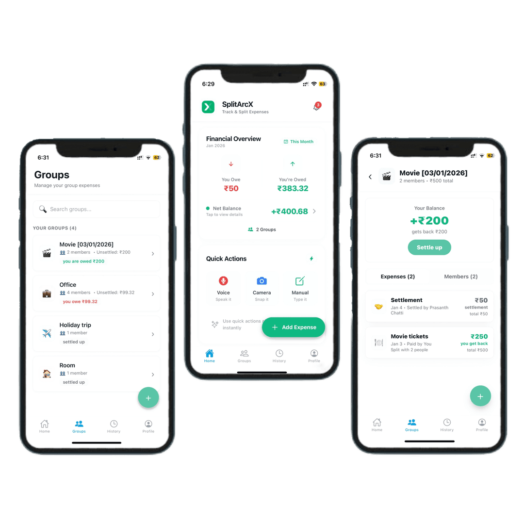 SplitArcX App preview